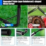 Kids Soccer Goals for Backyard Set - 2 Set of 5X3.6 ft Soccer Nets for Kids Age 3-14,Portable Pop Up Soccer Training Equipment Kit with 20 ft Agility Ladder, Soccer Ball for Toddler Youth Outdoor