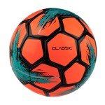 Select Classic V21 Soccer Ball, 10-Ball Team Pack with Duffle Ball Bag and Ball Pump, Orange, Size 3