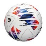 Wilson NCAA Vivido Replica Soccer Ball - Size 5, White/Orange/Purple