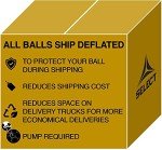 Select Classic V21 Soccer Ball, 10-Ball Team Pack with Duffle Ball Bag and Ball Pump, Orange, Size 3