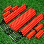TOBWOLF 6PCS 6FT Adjustable Soccer Agility Training Poles, Slalom Training Agility Pole Set, Detachable Sports Training Speed Sticks, Outdoor Speed & Agility Turf Training Poles for Soccer Drills