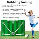 PENEYON Soccer Training Equipment,Agility Training Equipment,Soccer Training Mat,Soccer Train Mat for All Levels,Non-Slip Silent Equipment for All Ages to Improve Speed, Strength and Coordination