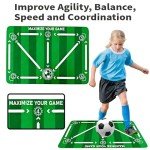 PENEYON Soccer Training Equipment,Agility Training Equipment,Soccer Training Mat,Soccer Train Mat for All Levels,Non-Slip Silent Equipment for All Ages to Improve Speed, Strength and Coordination