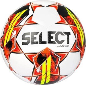SELECT Club DB Soccer Ball, White/Red V22, Size 5