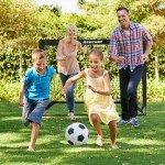 Bearwill Soccer Goal, Kids Soccer Goals for Backyard Set of 2, 4x3ft Portable Soccer Goal Pop Up Soccer Net, Kids Soccer Net for Backyard Training Equipment with Soccer Ball, Ladder, Cones, Targets