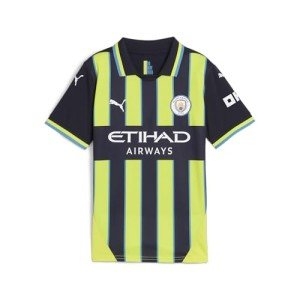 Manchester City FC Kids 2024/25 Away Soccer Jersey - New Navy - Size: L