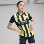 Manchester City FC Kids 2024/25 Away Soccer Jersey - New Navy - Size: L