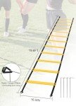 Panykoo Speed Agility Training Equipment Set - 20ft Agility Ladder, 12 Disc Cones, Resistance Parachute, 5 Resistance Bands & Carry Bag | Football Soccer Basketball Fitness Drills for Kids Adults