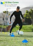 Panykoo Speed Agility Training Equipment Set - 20ft Agility Ladder, 12 Disc Cones, Resistance Parachute, 5 Resistance Bands & Carry Bag | Football Soccer Basketball Fitness Drills for Kids Adults