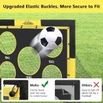 MoKo Backyard Soccer Goal for Kids - 4' x 3' Portable Pop Up Soccer Nets - 2 in 1 Soccer Net Set for Outdoor Indoor