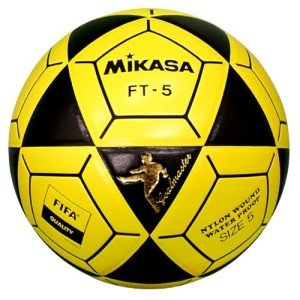 Mikasa FT5 Goal Master Soccer Ball, Black/Yellow, Size 5