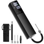 Motorenbau Electric Ball Pump,Smart Air Pump Portable Fast Ball Inflation Accurate Pressure Gauge and Digital LCD Display for Basketball Football Soccer Volleyball (2 Pin and 1 Spout)