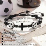 HGDEER Soccer, Soccer Gifts, Soccer Bracelets Accessories Stuff for 7/8/10/11/12/13 Year Old Teen Son Grandson Friend Gift Ideas