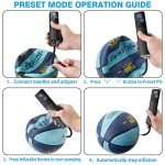 Motorenbau Electric Ball Pump,Smart Air Pump Portable Fast Ball Inflation Accurate Pressure Gauge and Digital LCD Display for Basketball Football Soccer Volleyball (2 Pin and 1 Spout)