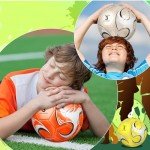 Deekin 6 Pcs Soccer Ball with Pump Official Outside Sport Soccer Machine Stitched Ball for Training Practice Gift for Child Adult(Size 3)
