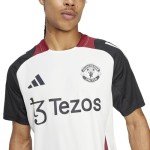 adidas Men's Manchester United FC 24/25 Training Jersey, Off White/Black