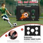 Kids Soccer Goals, 2 Pack 4x3 ft Soccer Nets for Kids Age 3-5 6-8 8-12 10-12-14, Backyard Training Equipment Set with Soccer Target, Ball, Cones for Soccer Practice,Outdoor Game, Ideal Soccer Gifts