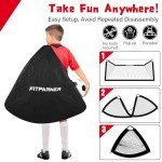 Kids Soccer Goals, 2 Pack 4x3 ft Soccer Nets for Kids Age 3-5 6-8 8-12 10-12-14, Backyard Training Equipment Set with Soccer Target, Ball, Cones for Soccer Practice,Outdoor Game, Ideal Soccer Gifts