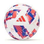 adidas MLS Club Soccer Ball, White/Solar Red/Glory Blue, 4