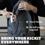 Kickit | The Original Birdie Soccer Trainer | Play Outdoors, Indoors or Backyard, Beach or Tailgate (Black)