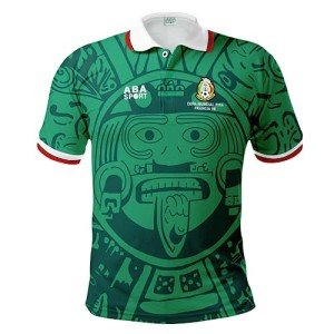 Mexico Retro 1998 Futbol Jersey, WBC Mexico Jersey, Jersey Mexico, Mexican Soccer, Playeras de la Selección Mexicana, 1998 (as1, Alpha, m, Regular, Regular) Green