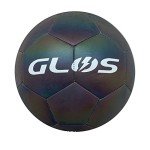 Glow Reflective Size5 Soft Leather Soccer Ball-Light Up in Camera Flash,for Adults(Neon-2, Size 5)