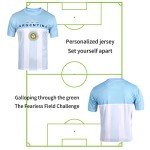 Official Argentina 2022 World Cup Fan Soccer Jersey (Argentina, X-Large)