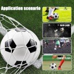 DHYLRICHER 6 Pcs Classic Soccer Balls Size 5 with Ball Pump and Net Bag, Training and Practice Soccer Balls for Kids and Adults, Competition Soccer Balls for Indoor and Outdoor