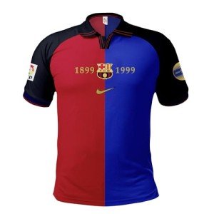 PAP Barcelona 1999 Retro Jersey - FC Barcelona Men's Soccer Jersey