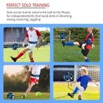 IHEPYQ Soccer Agility Training Equipment Set, 12 Rung 20Ft Agility Ladder, 12 Disc Cones,Solo Soccer Trainer, Jump Rope - Speed Training Equipment for Soccer Football Basketball-Blue