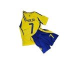 1 Stop Soccer Ronaldo CR7 Jersey Kids Uniform AL NASSR Fc Saudi Arabia Blue and Yellow (US, Age, 4 Years, 5 Years, Blue)