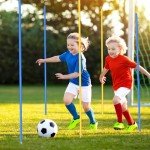 Silipull 10 Pcs Training Agility Poles 5ft Adjustable Soccer Training Poles Soccer Practice Sticks Sports Speed and Agility Practice Equipment for Outdoor Speed Sport Drills (Yellow,Blue)