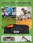 GHB 5 Pack 8" Agility Hurdles Speed Agility Training Hurdles, Detachable Sturdy Hurdles Training Equipment Set with Carry Bag for Kids,Athletes,Soccer,Basketball
