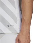 adidas Men's Entrada 22 Graphic Jersey, White/Team Light Grey, Small