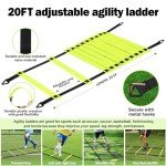 Enmons Soccer Goal - Set of 2 Soccer Nets, 6x4 ft Portable Pop Up Soccer Goals for Backyard - Soccer Training Equipment with Soccer Ball, Ladder, and Cones - Toddler Kids Youth Outdoor Game Toys
