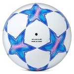 Runleaps Soccer Ball Size 3 for Kids, Ball Toys with Star Pattern Official Size Soccer Balls for Training, Playing, Boys, Girls, Toddlers Age 3-8
