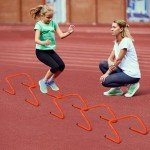 Speed and Agility Training Equipment: 5 Adjustable Agility Hurdles. 20ft Agility Ladder, Soccer Training Equipment Set for Youth Adults