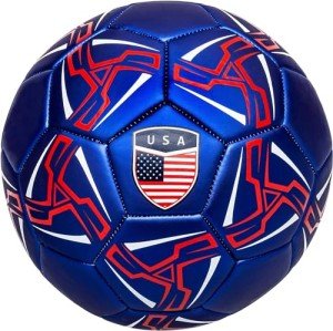 Western Star Game and Match USA Mexico Soccer Ball - Size 4 and Size 5 - Thick 4-Ply Shell - Performance - Ideal for Youth Training and Games for Kids 8-12 Teens 13-16