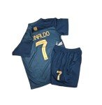 1 Stop Soccer Ronaldo CR7 Jersey Adult Uniform AL NASSR Fc Saudi Arabia New 2024 (US, Alpha, Large, Regular, Regular, Blue)
