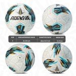 Soccer Ball Size 5 for All Age Indoor Outdoor Practicing, PU Official Size Soccer Ball, Soccer Gift for Boys Girls Youth Adults College Team, Ideal with Pump and Carry Net