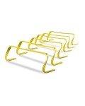 SKLZ 6X Ultra Durable Agility Hurdles - for Athletes of All Skill Levels,6pk of 6-in Tall Hurdles,Bright Yellow Color,Made of Durable, Composite Materials,Easy to Set up & Transport,Comes w/Carry Bag