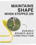 SKLZ 6X Ultra Durable Agility Hurdles - for Athletes of All Skill Levels,6pk of 6-in Tall Hurdles,Bright Yellow Color,Made of Durable, Composite Materials,Easy to Set up & Transport,Comes w/Carry Bag