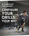 SKLZ 6X Ultra Durable Agility Hurdles - for Athletes of All Skill Levels,6pk of 6-in Tall Hurdles,Bright Yellow Color,Made of Durable, Composite Materials,Easy to Set up & Transport,Comes w/Carry Bag