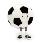 Jellycat Amuseables Soccer Ball Stuffed Toy, 12 inches - Soccer Ball Plush Gift for Sports Fans