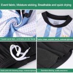 Boy's Soccer Jerseys for Kids #10 Outdoors Football Team Training Uniform Kit Boys Girls Youth Child Sport Fan Jersey Blue