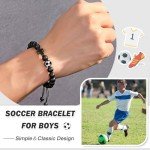 UNGENT THEM Soccer Gifts for 8 12 14, Soccer Accessories Stuff Cross Bracelet Christmas Easter Basket Stuffers Gifts for Teenage Teens