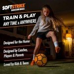 Skill BLOX SoftStrike Home Indoor Skills Training Soccer Ball - Soccer Gifts for Boys - Skills Ball for House - Size 4