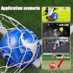 DHYLRICHER 6 Pack Size 5 Soccer Balls for Training & Matches – Official Size & Weight, Includes Carry Net, Needles, Air Pump – Ideal for Adult Players(Size 5)