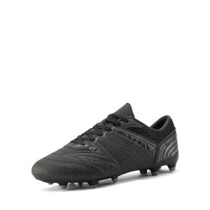 DREAM PAIRS Mens Cleats Football Soccer Shoes,Size 6.5,Black/Dark/Grey,160859-M