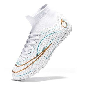 Men's Indoor Soccer Shoes - White Football Cleats